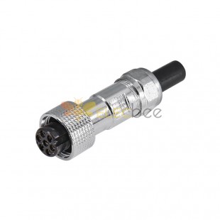 GX12 Aviation  connector  female 7pin Straightcable line Solder Type IP65 whaterproof connector