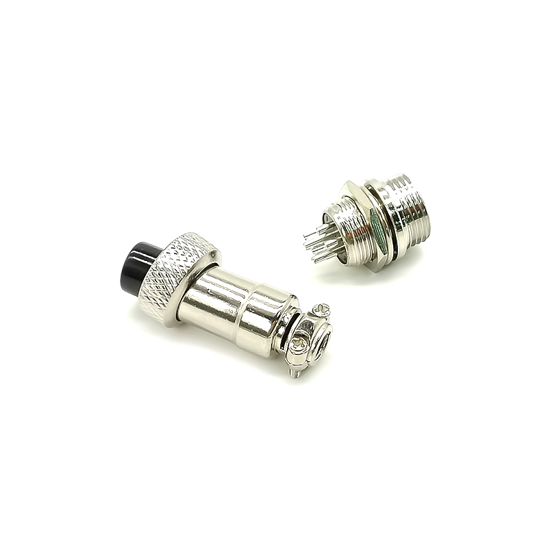 GX12 Aviation  connector  Male and Female (one Pair) 4pin StraightPanel mount Solder Type IP65 whaterproof connector