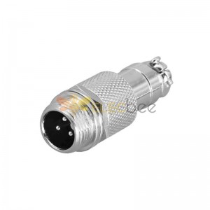 GX12 Aviation  connector  male 3pin StraightButt-Joint Type Solder Type IP65 whaterproof connector