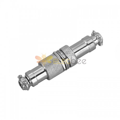 GX12 Aviation  connector  Male and Female (one Pair) 2pin StraightButt-Joint Type Solder Type IP65 whaterproof connector