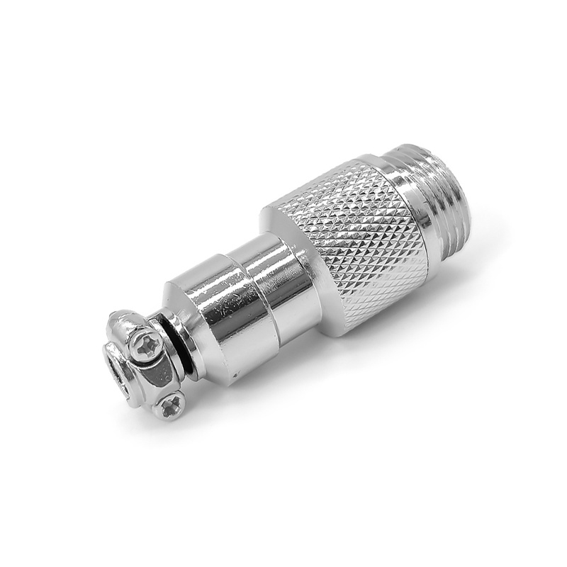 GX12 Aviation  connector  male 4pin StraightButt-Joint Type Solder Type IP65 whaterproof connector