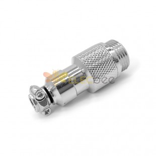 GX12 Aviation Plug  male 4pin straightButt-Joint Type Solder Type IP67 whaterproof connector