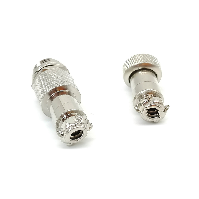 GX12 6-adriger Luftfahrtstecker Stecker und Buchse gerader Metallverdrahtung Luftfahrtstecker