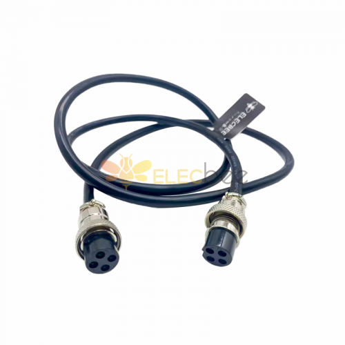 10pcs 4 Pin Cable Assemblies GX16 Air Male Female Aviation Socket Plug Cable 1M