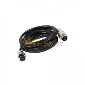 10pcs GX16 Aviation Connector  8pin  straight   Male  to straight  Female Butt-Joint Type with  1M Cable Butt-Joint Type