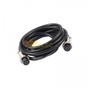 10pcs GX16 Aviation Connector  8pin  straight   Female  to straight  Female Butt-Joint Type with  1M Cable Butt-Joint Type