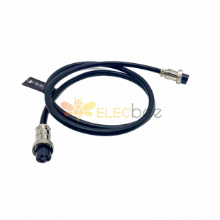 10pcs hembra a mujer GX16 5 pines cable cable de conexión de aire hembra enchufe de aviación enchufe cable cable 1M