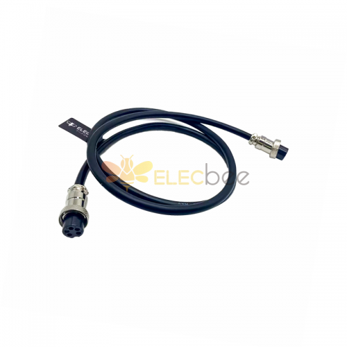 10pcs GX16 Aviation Connector  5pin  straight   Female  to straight  Female Butt-Joint Type with  1M Cable Butt-Joint Type