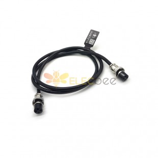 10pcs GX16 Aviation Connector  4pin  straight   Female  to straight  Female Butt-Joint Type with  1M Cable Butt-Joint Type