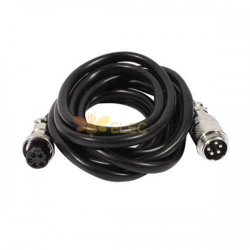 10pcs GX16-5 Pin Stecker zu Buchse Air Plug Kabel 1M