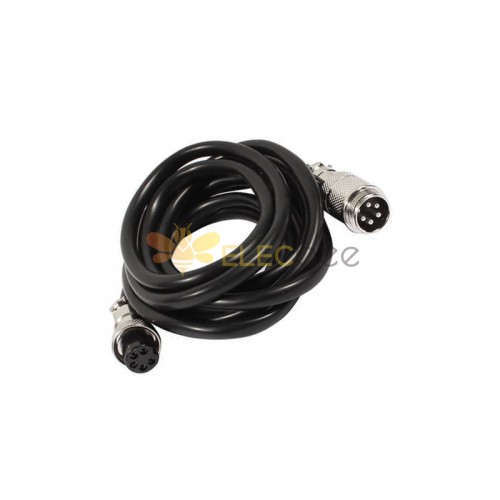 10pcs GX16 Aviation Connector  5pin  straight   Male  to straight  Female Butt-Joint Type with  1M Cable Butt-Joint Type