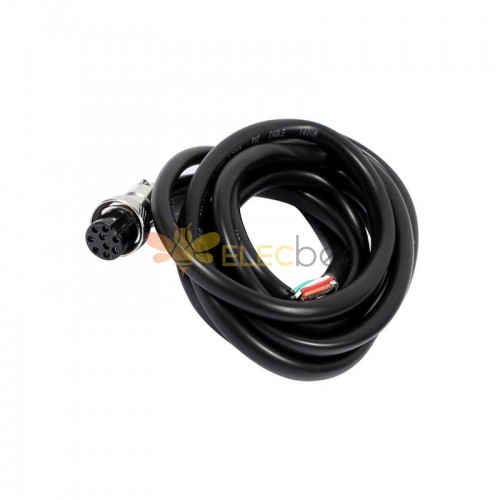 10 Uds. Conector de aviación GX16 tipo junta a tope hembra recta de 9 pines con Cable de 1M