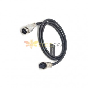 10pcs GX16 Aviation Connector  6pin  straight   Male  to straight  Female Butt-Joint Type with  1M Cable Butt-Joint Type