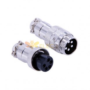 10pcs GX16 Conector Masculino Feminino Plug 5 Pin Straight IP55 Conector impermeável