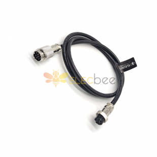 10pcs GX16 Aviation Connector  9pin  straight   Male  to straight  Female Butt-Joint Type with  1M Cable Butt-Joint Type