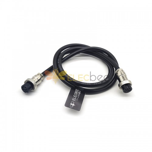 GX16 Aviation Connector  10pin  straight   Female  to straight  Female  with  1M Cable