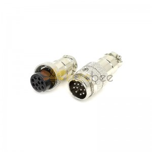 GX16 Aviation connector  Male and Female (one Pair) 10pin StraightButt-Joint Type Solder Type IP65 whaterproof connector