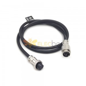 Coax Extension Câble Mâle à Femelle GX16 Plug Cable 7 Pin Aviation Socket Plug Cable 1M