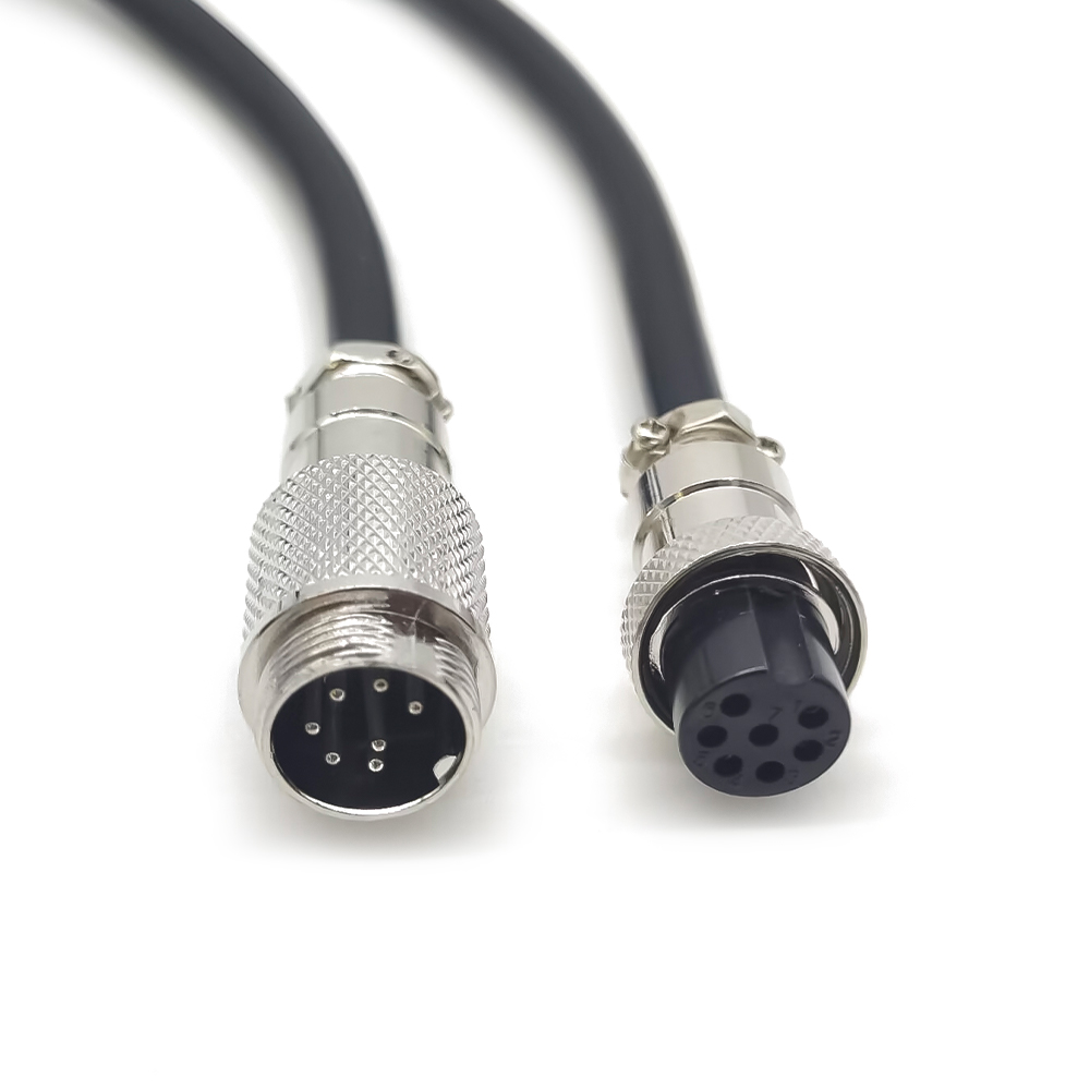 Coax estensione cavo maschio a femmina GX16 Plug Cable 7 Pin Cavo plug per l\'ingranaggio 1M
