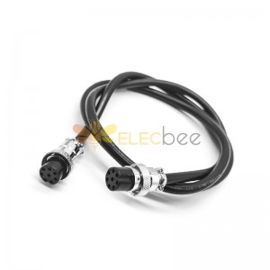 GX16 Aviation Connector  8pin  straight   Female  to straight  Female  with  1M Cable