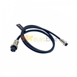 GX16 Aviation Connector  5pin  straight   Female  to straight  Female  with  1M Cable