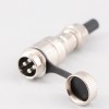 GX16 4-контактный мужской и женский стыковочный кабельный разъем прямой металлический круглый разъем IP67 водонепроницаемый