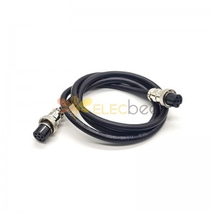 GX16 Aviation Connector  6pin  straight   Female  to straight  Female  with  1M Cable