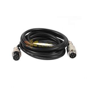 GX16 Aviation Connector  8pin  straight   Male  to straight  Female  with  1M Cable