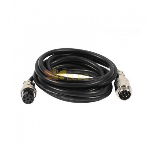 GX16 Aviation Connector  8pin  straight   Male  to straight  Female  with  1M Cable