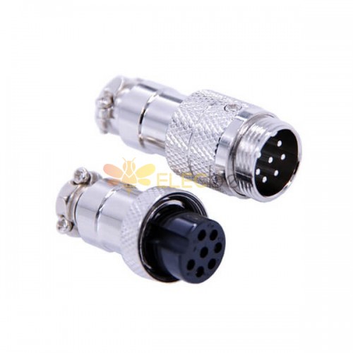 GX16 Connector 7 Pin Homme Femme Plug Wiring Cable Connector Straight