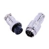 GX16 Aviation connector  Male and Female (one Pair) 7pin StraightButt-Joint Type Solder Type IP65 whaterproof connector