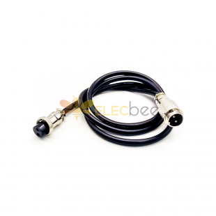 GX16 Conector Fiação 2 Pin Male para o cabo feminino Cabo 16 milímetros Conector de aviação com 1M Cabo Wire