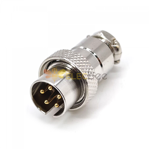 5 Pin Reversed Aviation Plug GX16 Male Plug Connector