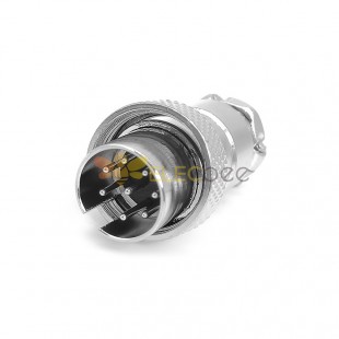 Reverse GX16 Aviation Plug  male 8pin straightPanel mount Solder Type IP67 whaterproof connector