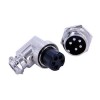 10sets GX16 Aviation connector  Male and Female (one Pair) 5pin StraightPanel mount Solder Type  connector