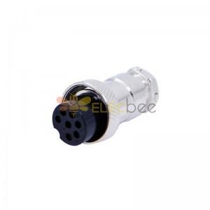 10sets GX16 Aviation connector  Male and Female (one Pair) 7pin StraightPanel mount Solder Type  connector