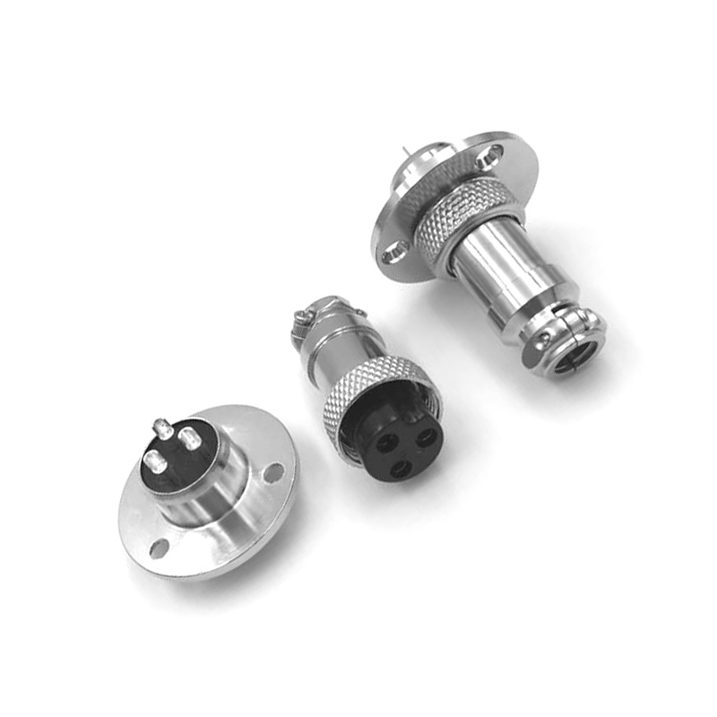 10sets GX16 Aviation connector  Male and Female (one Pair) 3pin StraightFlange Solder Type  connector