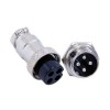 10pcs GX16 4 Pin Connector Straight Male Female Metal Connector