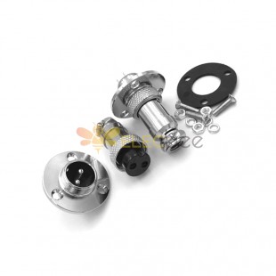 10sets GX16 Aviation connector  Male and Female (one Pair) 2pin StraightFlange Solder Type IP65 whaterproof connector