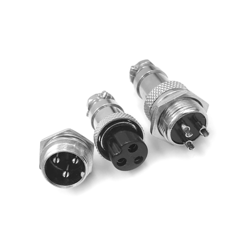 GX16 Aviation connector  Male and Female (one Pair) 3pin StraightPanel mount Solder Type IP65 whaterproof connector