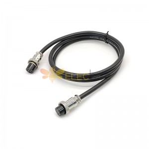 GX16 Aviation Connector  6pin  straight   Female  to straight  Female  with  1M Cable