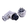 8P Aviation Connector GX16 Rechtwinkler Stecker und Sockel