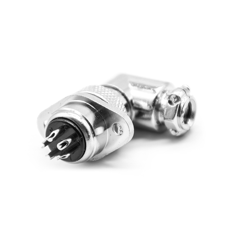 Reverse GX16 Aviation connector  Male and Female (one Pair) 5pin StraightPanel mount Solder Type IP65 whaterproof connector