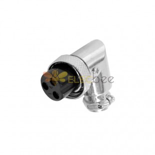 GX16 Aviation Plug and Socket  Male and Female (one Pair) 3pin Right anglePanel mount Solder Type IP67 whaterproof connector