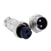 GX16 Aviation connector  Male and Female (one Pair) 2pin StraightPanel mount Solder Type IP65 whaterproof connector