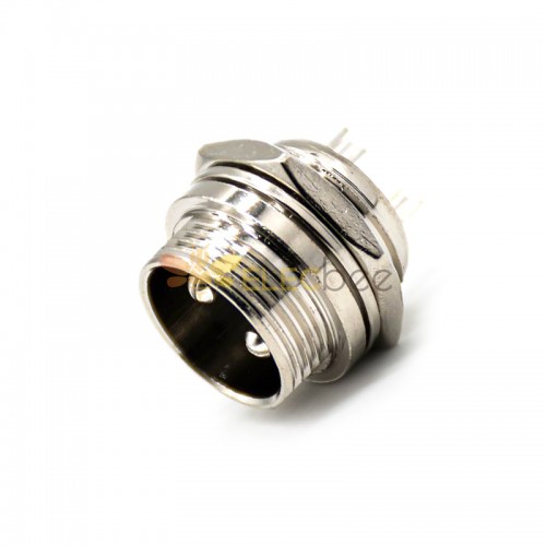 GX16 Aviation connector  male 2pin StraightPanel mount Solder Type IP65 whaterproof connector