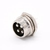 GX16 4 Pin Conector Straight Standard Type Female Pulg to Male Socket Rear Bulkhead Tipo de solda para cabo