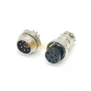 10sets GX16 Aviation connector  Male and Female (one Pair) 8pin StraightPanel mount Solder Type  connector