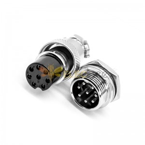 GX16 Aviation connector  Male and Female (one Pair) 8pin StraightPanel mount Solder Type IP65 whaterproof connector