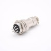 GX16 9 Pin Conector Straight Standard Type Female Pulg to Male Socket Rear Bulkhead Tipo de solda para cabo